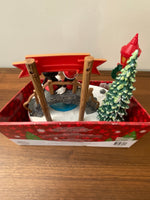 Christmas Animated Disney Figurine Holiday Decor Mikey-Minnie Swan Lake