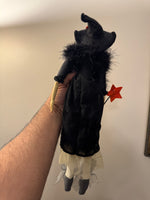 Hallmark Huntington Cassie Halloween Decor Figure Cloth Resin Feathers