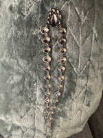 Vintage Orange Enamel Metal Fashion-Costume Necklace