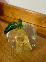 Handmade Glass Art Paperweight Apple