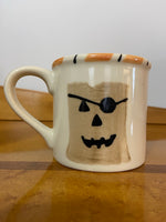 Starbucks Barista Halloween Mug – Hartstone Pottery USA – Hand Painted Pumpkin Face Coffee Cup