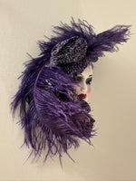 Vintage Ceramic Face Mask Wall Decor