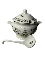 Vintage Royal Soup Tureen Lid with Ladle Holly & Berry