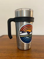 Pre-owned YETI Stainless Steel Large Mug With An Interest Sticker