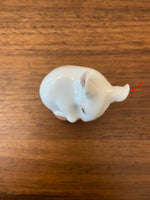 Vintage B&G Bing & Grondahl Denmark White Mouse Figurine 1728 FL READ