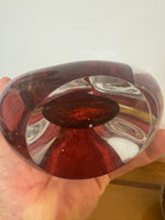 Poland Glass Art Teardrop Shaped Sculpture