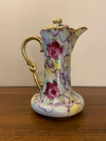 Vintage Hand-painted Porcelain Chocolate Coffee Pot Set