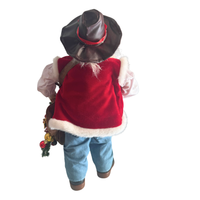 Western-Country Santa Claus Cowboy Christmas Decor