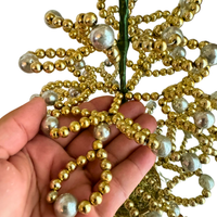Vintage-looking Plastic Beads Christmas Tree