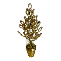 Vintage-looking Plastic Beads Christmas Tree