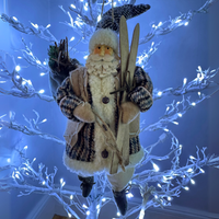 Christmas Vintage Santa Claus Farm-house Rustic Ornament