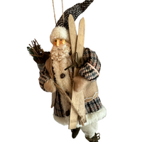 Christmas Vintage Santa Claus Farm-house Rustic Ornament