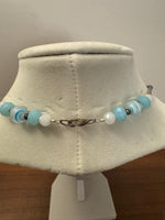 Necklace Fashion Jewelry Beaded and Glass Pendant