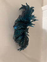 Vintage Art Deco Bohemian Style Ceramic Mask Wall Decor