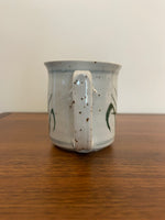 Handmade Speckled Porcelain Mug Bamboo Design