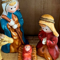 Vintage Christmas Nativity Scene