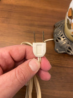 Vintage Accurate Casting Hand Painted Floral Hurricane Lamp