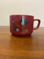 Starbucks Coffee Porcelain Coffee Cup Mug Valentine's Hearts Design