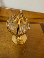 Crystal Delight 24K Gold-plated Austrian Crystal Globe Orb