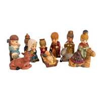 Vintage Porcelain Nativity Set Christmas-Holidays Set