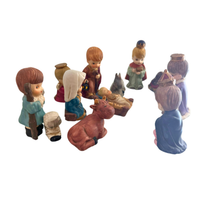 Vintage Porcelain Nativity Set Christmas-Holidays Set
