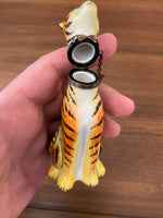 Vintage Rochard Limoges Porcelain Trinket Box Tiger