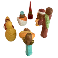 Vintage Mini Porcelain Nativity Set of 8 Pieces