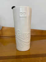 Dunkin' Donuts DD Porcelain Tumbler Mug with Lid