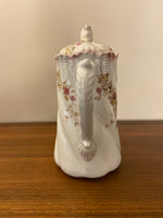 Antique B&M China Coffee Chocolate Pot Floral 1295