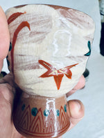 Handmade-Glazed Egg Cups Footed