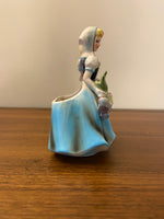 Vintage LEFTON "Olive" Lady with Vegetables Planter Vase Figurine