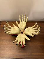 Spooky Witches Hands with Ceramic Bowl Halloween Decor