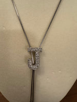 J Letter Alphabet Adjustable Necklace Fashion Jewelry