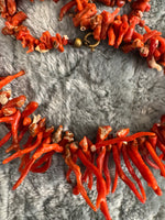 Vintage Mediterranean Red Coral Necklace
