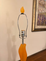 Vintage MCM Lucite Table Lamp Art Deco Style Tendency RARE