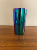 Starbucks Iridescent Rainbow Oil Slick Glazed Ceramic Tall Coffee Mug Cup 16oz
