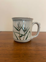 Handmade Speckled Porcelain Mug Bamboo Design