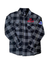 Men's Buffalo Bills NFL Gray Flannel Long Sleeve Button-Up Shirt S Darius Rucket