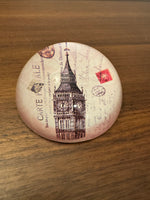 Handmade Glass Paperweight Carte Postale