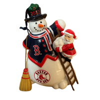 Danbury Mint Boston Red Sox Porcelain Xmas Ornaments Set of 4