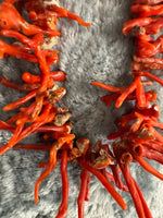 Vintage Mediterranean Red Coral Necklace