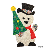 Melted Plastic Popcorn Holiday Wall-Windows Decor