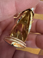 Swan Figure 24k Gold-plated Decorated with Crystals Figurine