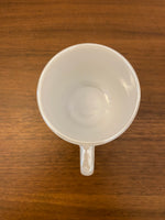 Vintage Federal Glass Iridescent Milk Glass Coffee Mug