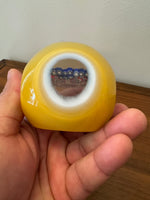 Murano Faceted Millefiori Blown Glass Handmade Paperweight