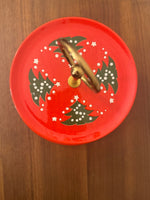 Vintage Waechtersbach West-Germany Christmas Tree Cookies 2 Tiered Stand