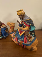 Vintage Kirkland Porcelain Wisemen Set of 3 Nativity Replacement