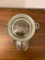 Glass Rocking Horse Cookie-Candy Jar-Canister with Hinged Lid AMICI