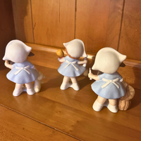 Vintage Handpainted Bisque Ceramic-Porcelain Nurse Figurines