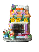 Vintage Lighted Easter Bunnies Village Set of 7